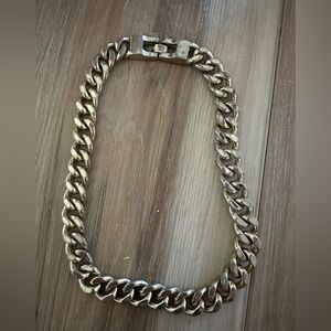 Vintage Monet Chunky Link Choker Signed